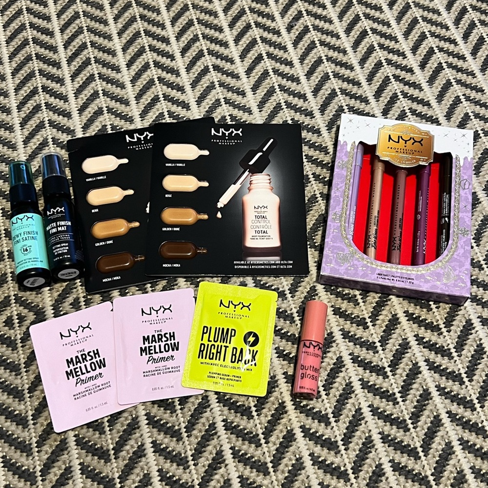 NYX Professional Makeup Eye, Face, and Lips Variety Pack (16 pieces)